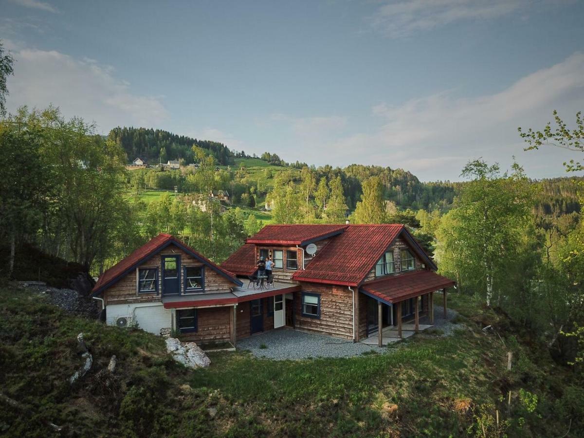 Panorama View Along The Fjord In Stryn Villa Blakset Exterior foto